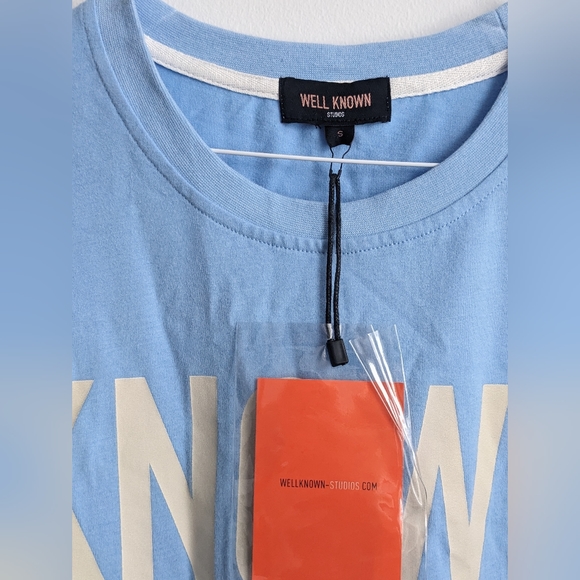 WELL KNOWN STUDIOS Tee Shirt for Men in size Small. 100% Cotton. NWT - Picture 7 of 10